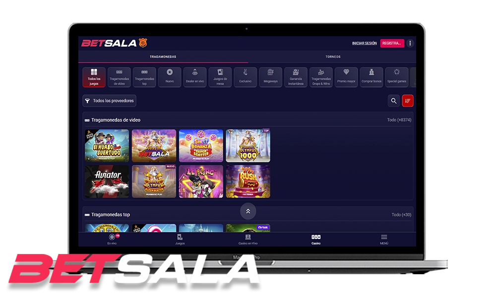 Información sobre el casino en Betsala